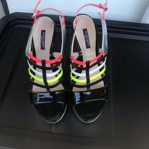 Ruthie Davis Resort Collection Metallic Platforms